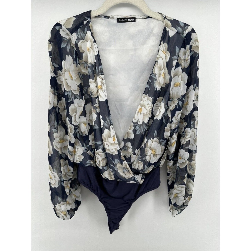 Fashionova Flowers In My Hair Body Suit Size M